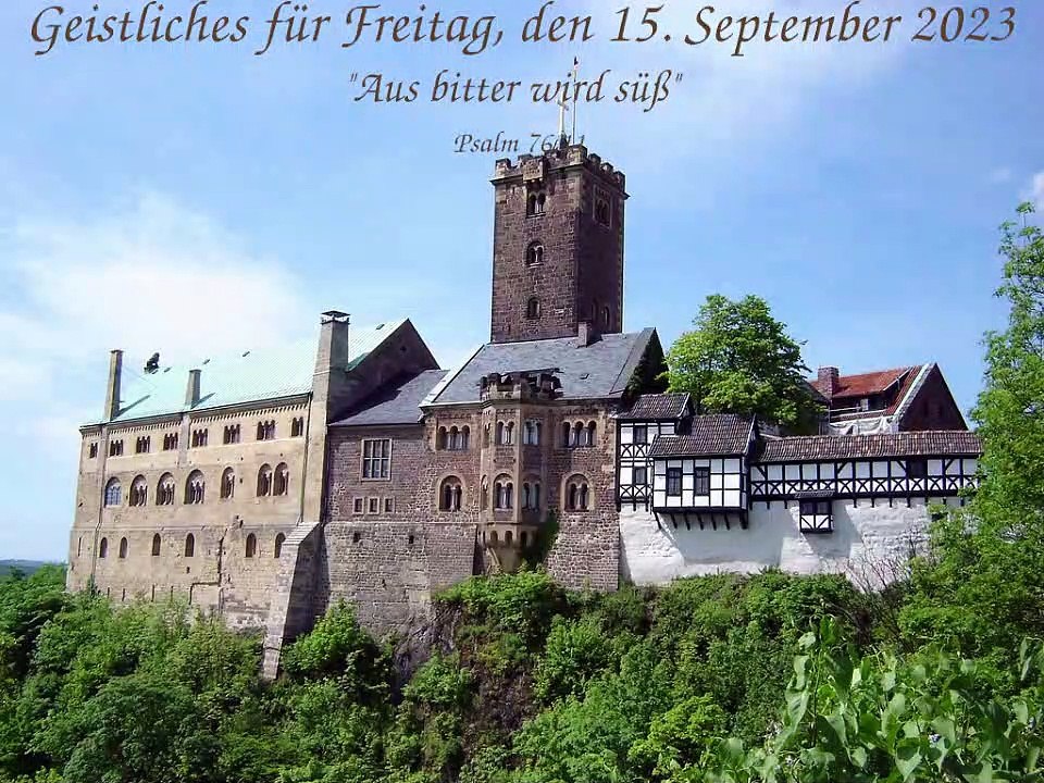 Geistliches für Freitag, den 15. September 2023