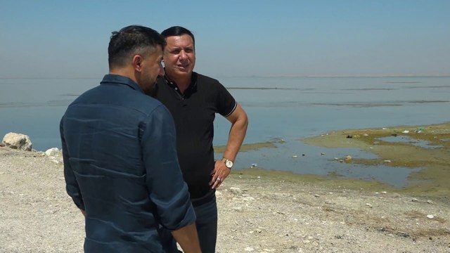 سدود تركيا تحول بحيرة الحبانية غربي العراق إلى بركة مياه آسنة