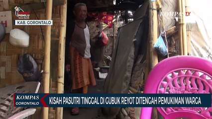 Kisah Pasutri Tinggal di Gubuk Reyot  Ditengah Pemukiman Warga