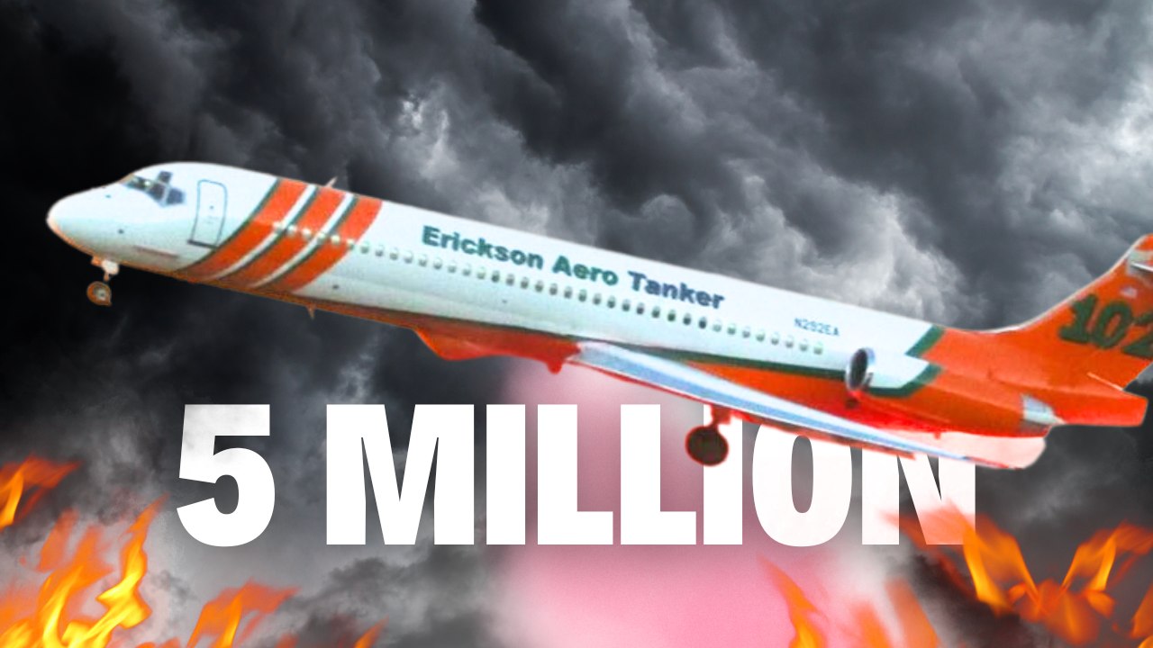 The Incredible Douglas MD-87 Water Bomber Airplane