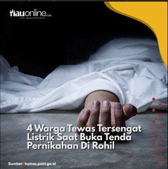 4 Warga Tewas Tersengat Listrik Saat Buka Tenda Pernikahan Di Rohil 2