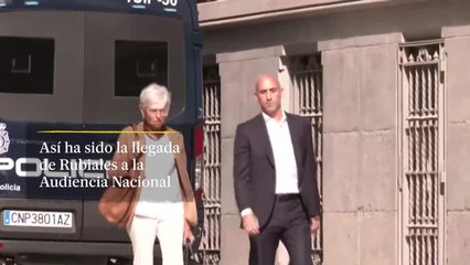 Así ha sido la llegada de Rubiales a la Audiencia Nacional