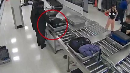 ABD'de havalimanındaki güvenlik görevlisi yolcu çantasından para çaldı
