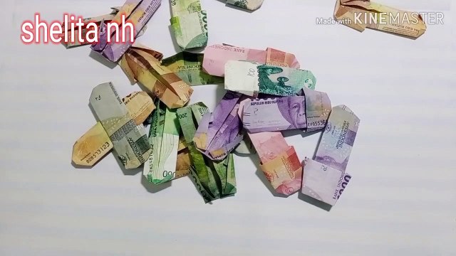 how to make origami sandals from money