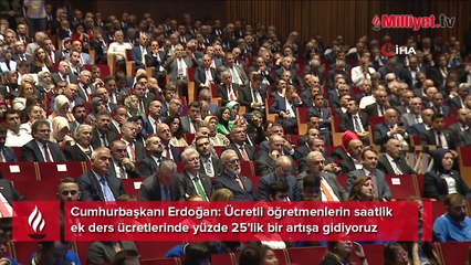 Erdoğan'dan öğretmenlere ek ders müjdesi! İşte yeni zam oranı...