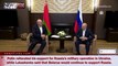 Russian President Putin Meets with Belarusian President Lukashenko