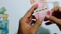 folding origami clothes for kindergarten children from banknotes