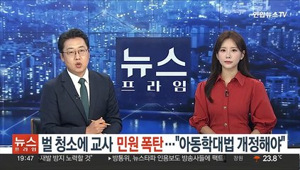 벌 청소 시켰다고 교사 고소…"아동학대법 개정 필요"