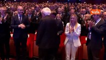 Standing ovation per Mattarella al termine del discorso a Confindustria