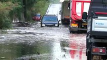 Maltempo, a Pogliano sottopasso allagato: un'auto resta bloccata