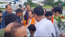 भाजपा राष्ट्रीय अध्यक्ष जे पी नड्डा पहुँचे जशपुर,भाजपा नेताओं ने फूलों की माला पहना कर किया स्वागत ,देखें वीडियो
