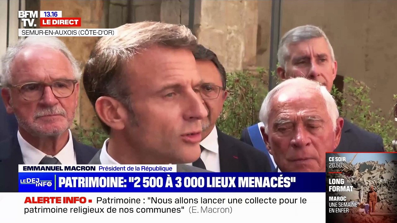 Le Président Emmanuel Macron justifie sa présence à la messe du pape François le 23 septembre au stade Vélodrome de Marseille: "C'est ma place" - Regardez