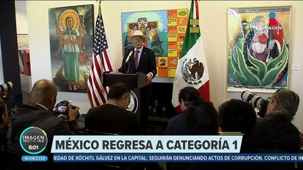 Estados Unidos regresa a México la categoría 1 en seguridad aérea