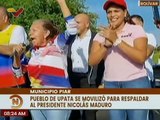 Bolívar | Con pancartas y consignas el pueblo del mcpio. Piar marchó en apoyo al Ejecutivo Nacional