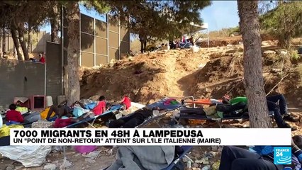 Lampedusa : afflux record de migrants sur l'île italienne