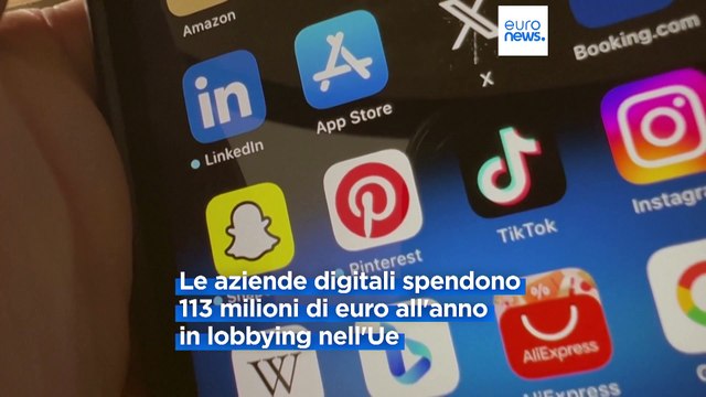 Big Tech spende oltre 100 milioni di euro all'anno per le attività di lobbying digitale nell'Ue