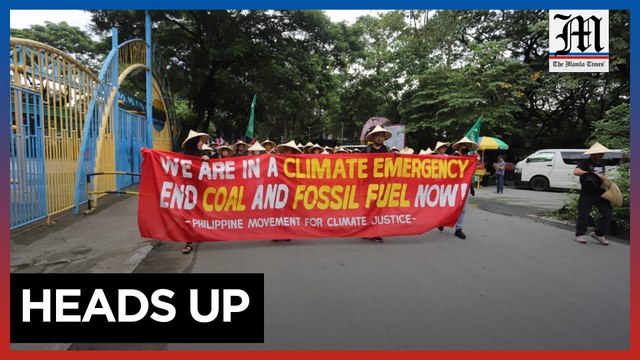 Climate change protesters call for end to use of fossil fuel