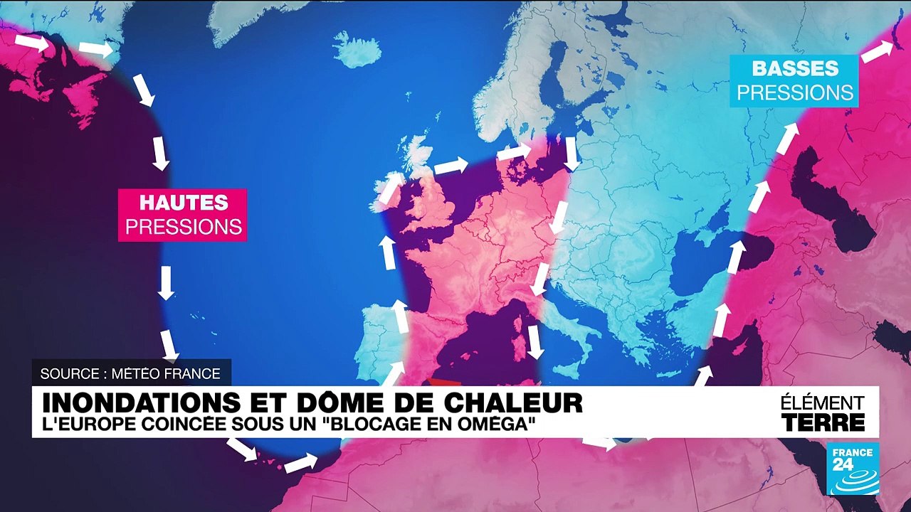 Le "blocage en oméga" : un phénomène météo amplifié par le dérèglement climatique