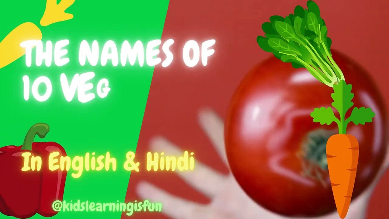 10 vegetable names for kids_vegetable names for babies_learn vegetables_in english and hindi