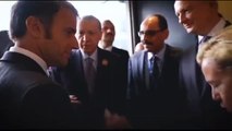 Cumhurbaşkanı Erdoğan ile Macron arasında gülümseten diyalog