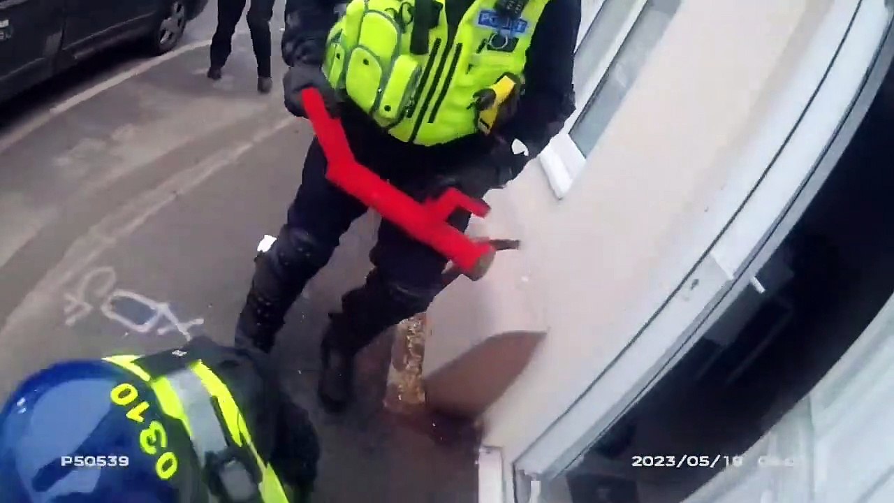 Police raid drug dealer's home