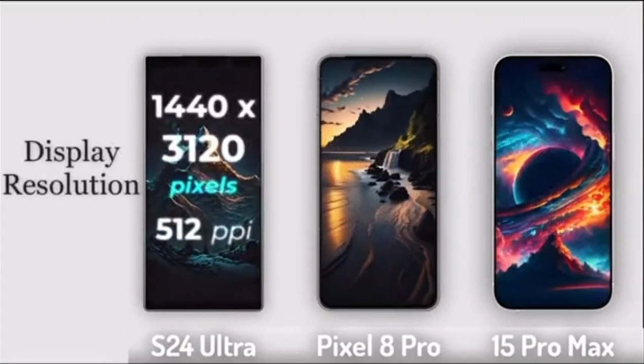 Galaxy s24 ultra vs pixel 8 pro vs iphone 15 pro max _ comparing