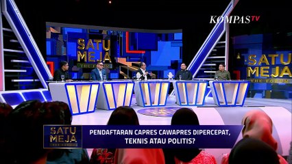 Tuduhan Ini Bisa Dinetralisir, Adi Prayitno: Percepatan Ini Memperpanjang Masa Kampanye| SATU MEJA