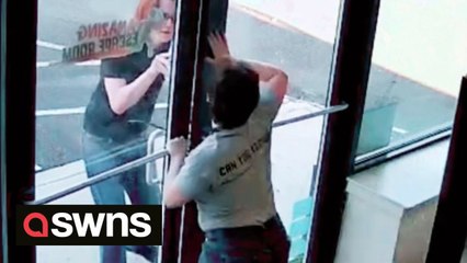 Staff locked in an escape room building by a fleeing prankster