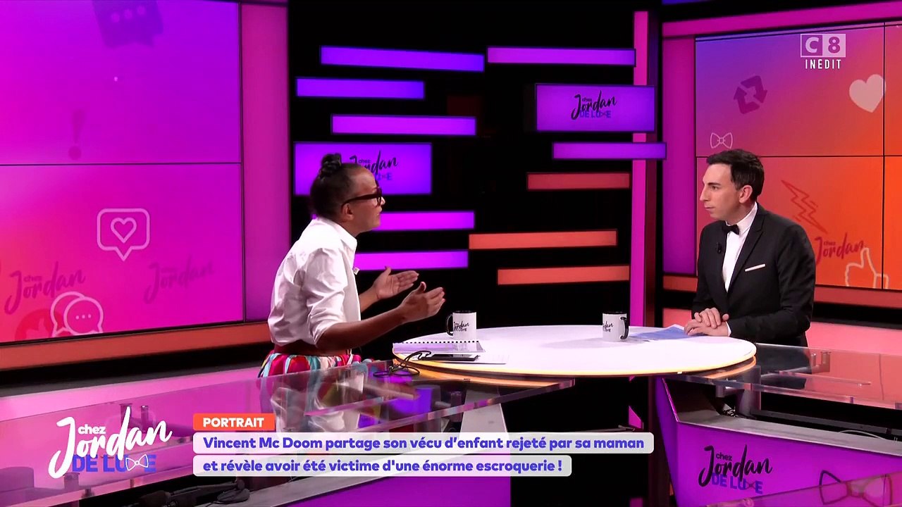 Ce vendredi 15 septembre 2023 sur le plateau de "Chez Jordan", Vincent Mc Doom a évoqué l'inceste qu'il a subi pendant pendants plusieurs années durant son enfance. Bouleversantes confessions !