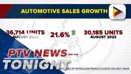 PH automotive sales growth up by 21.6% in August