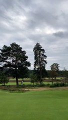 Watch the incredible moment a Chinook military helicopter soared over golfers at Hankley Common
