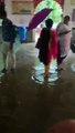 लगातार भारी बारिश से रेलवे स्टेशन नर्मदापुरम में भरा पानी