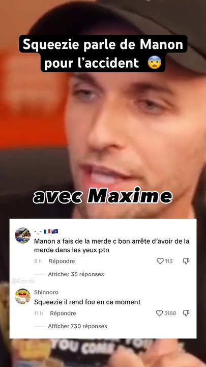SQUEEZIE S’ENERVE EN PARLANT DE L’ACCIDENT ENTRE MAXIME ET MANON AU GP EXPLORER 2 