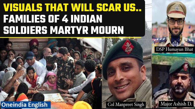 J&K Anantnag: Locals,families mourn Army officers killed in encounter with terrorists |Oneindia News
