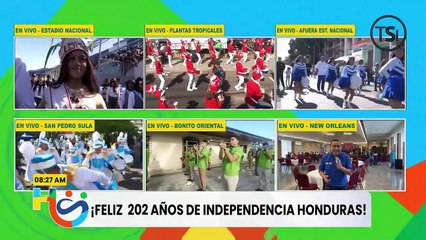 Fiestas Patrias - Colegios que participaron de 8:00 am a 9:00 am