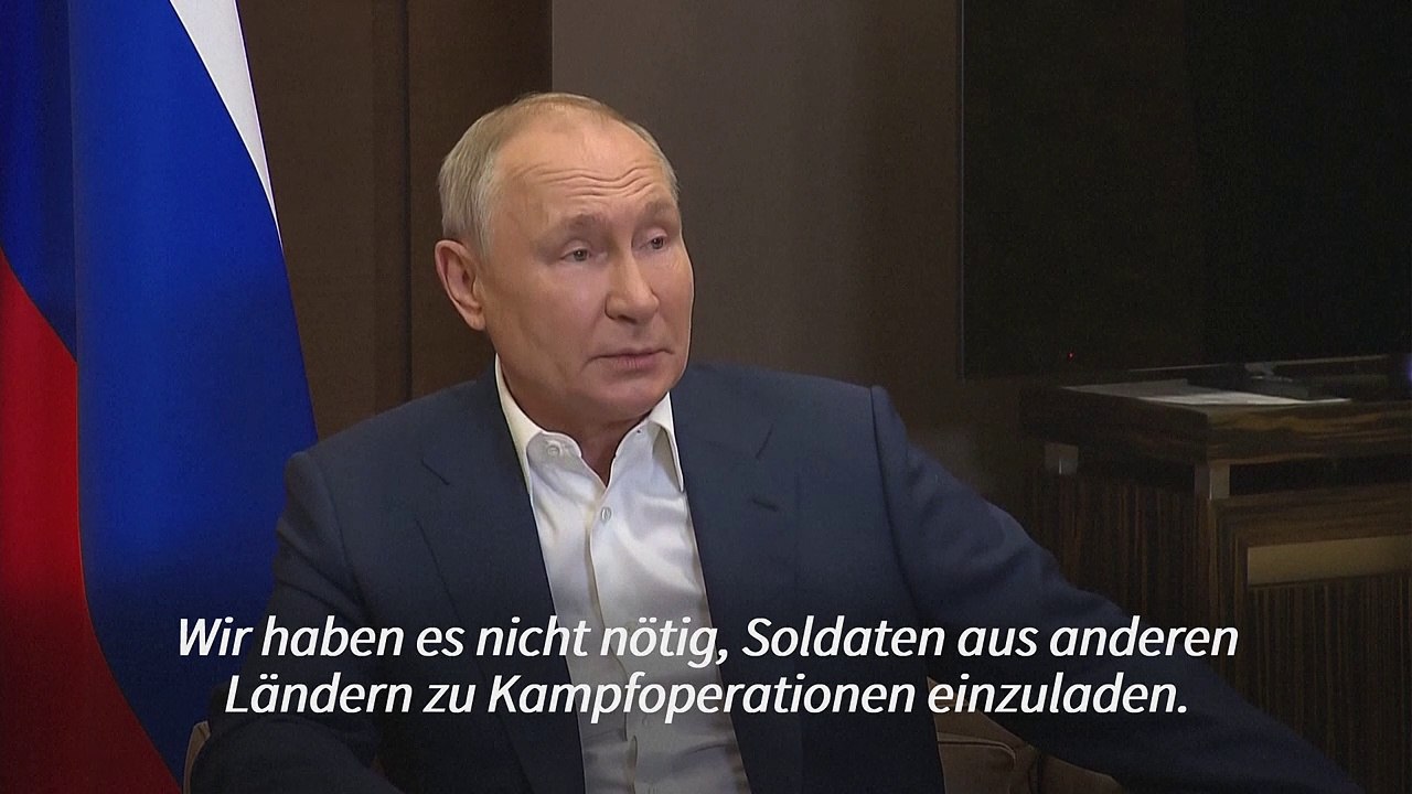 Putin: Kein Interesse an nordkoreanischen Soldaten
