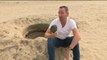 ‘Mysterious crater’ found on beach from ‘cosmic event’ turns out to be a hole dug by friends having fun