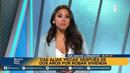 Cayó avezado roba casas alias “Pecas” en San Juan de Lurigancho