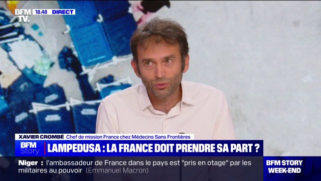 Lampedusa: Cette crise locale est d'abord une crise construite par le fait de ne pas avoir dimensionné les accueils à la mesure des flux migratoires , pour Xavier Crombé (Médecins Sans Frontières)