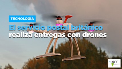 El servicio postal británico realiza entregas con drones