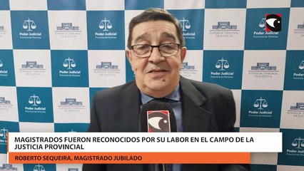 Magistrados fueron reconocidos por su labor en el campo de la justicia provincial