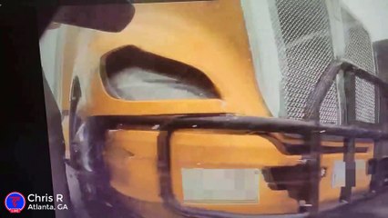 Tesla Rear-Ended by a Loaded 18 Wheeler in The Fast Lane | TeslaCam Live