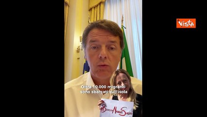 Lampedusa, Renzi: Salvini e Meloni hanno fallito clamorosamente