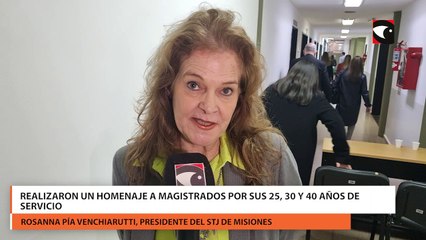 Realizaron un homenaje a magistrados por sus 25, 30 y 40 años de servicio
