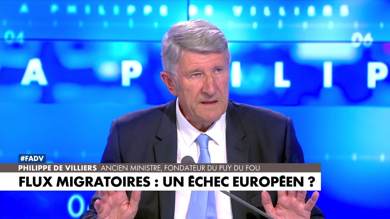 Philippe de Villiers : «Face à l'invasion, les élites européennes du Nord en appellent à la régénération par l'immigration»