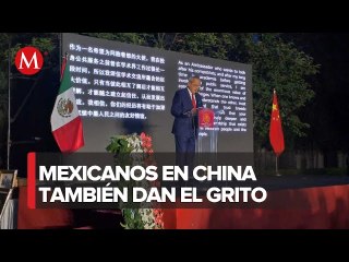 En China, celebran Independencia de México con ceremonia en la embajada