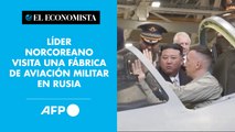 Líder norcoreano visita una fábrica de aviación militar en Rusia