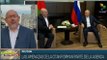 Presidentes de Rusia, Vladímir Putin, y de Belarús, Alexander Lukashenko, consolidan relaciones