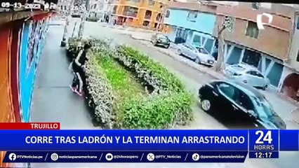 Trujillo: joven intentó evitar robo de su celular y terminó arrastrada por un ladrón