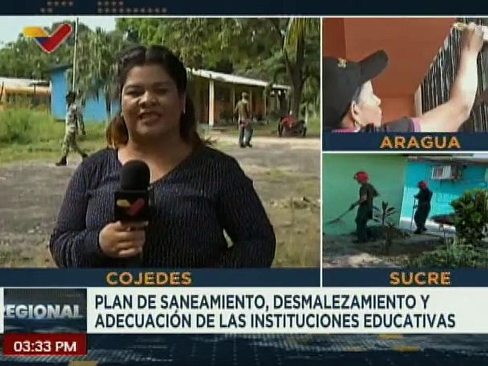 Cojedes | Plan de limpieza y saneamiento llega a E.T.A.  Aníbal Dominicci del mcpio. Ezequiel Zamora